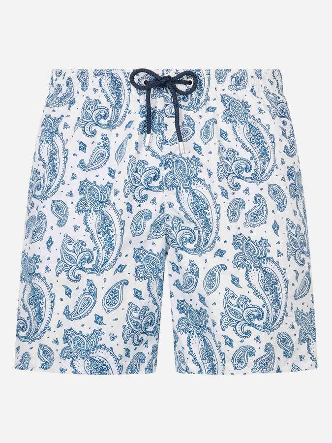 Mc2 Saint Barth Costume uomo in tessuto leggero Lighting con stampa paisley Offerta per la Festa della Mamma