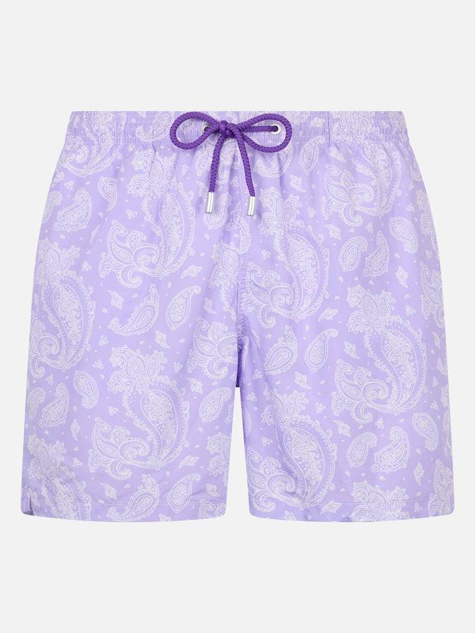 Mc2 Saint Barth Costume uomo in tessuto leggero Lighting con stampa paisley Latest fashion