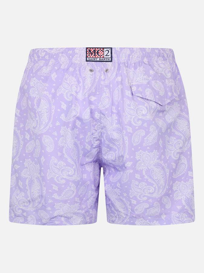 Mc2 Saint Barth Costume uomo in tessuto leggero Lighting con stampa paisley Latest fashion