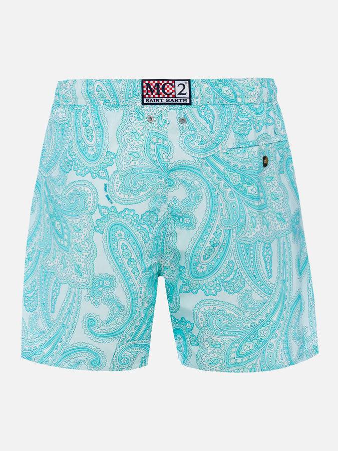 Mc2 Saint Barth Costume da uomo in tessuto leggero Lighting 70 con stampa paisley Offerta temporanea