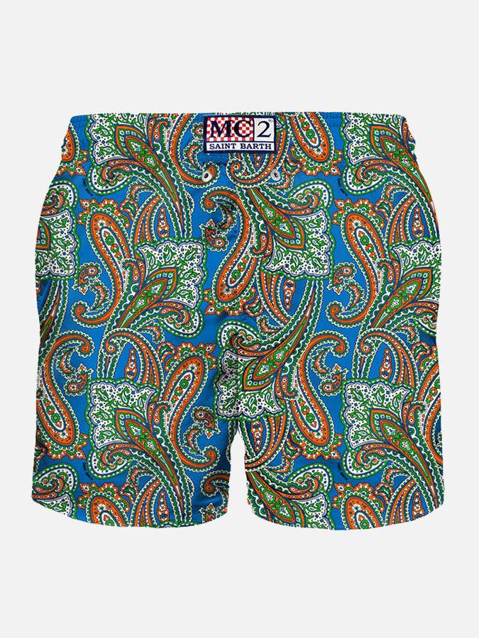 Mc2 Saint Barth Costume da bagno da uomo in tessuto leggero con stampa paisley Bestseller