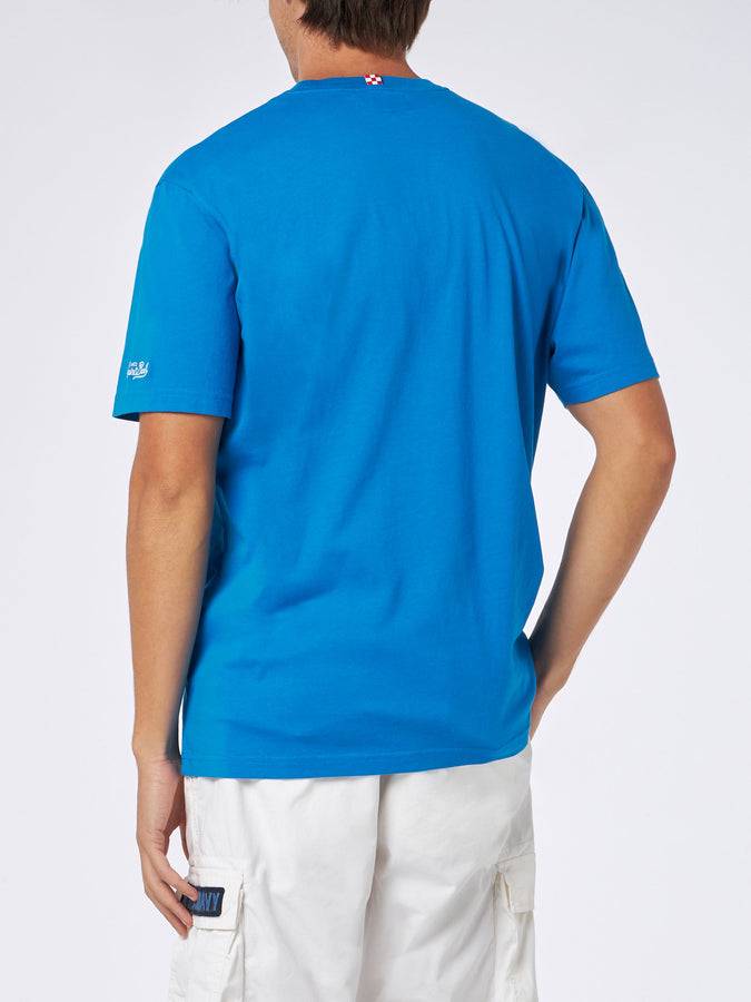 Mc2 Saint Barth T-shirt da uomo in cotone pesante con stampa St. Barth padel club Ultimo giorno