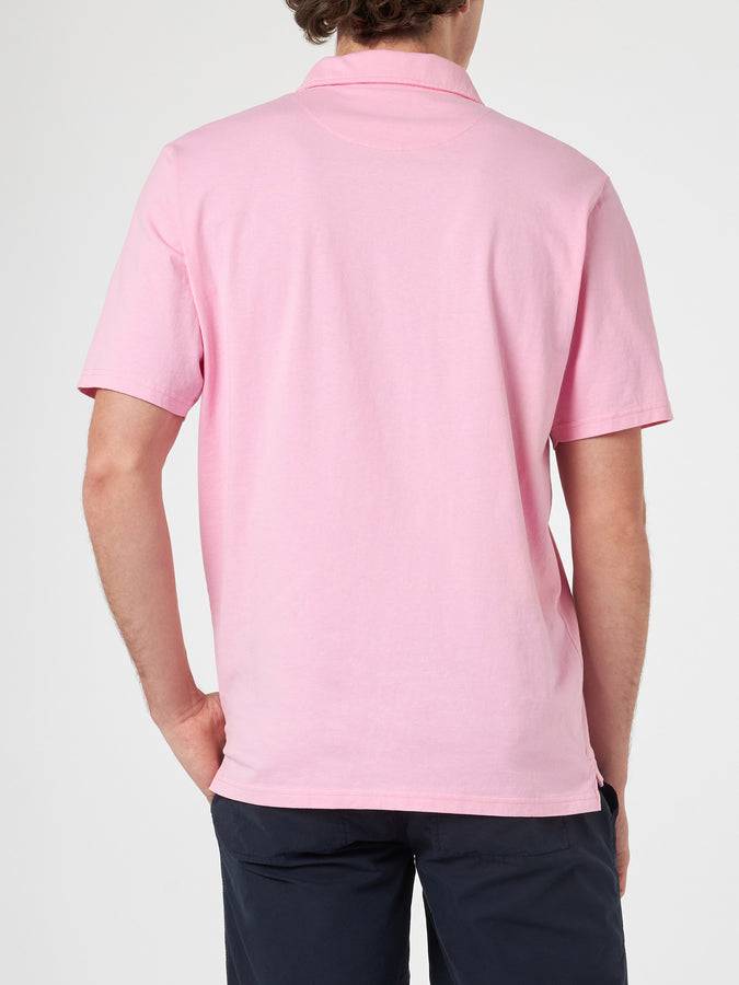 Mc2 Saint Barth Polo da uomo in jersey di cotone rosa Brighton Fino al 65% di sconto