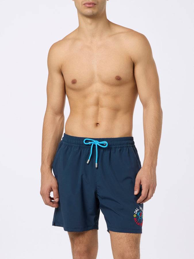 Mc2 Saint Barth Costume uomo Comfort con ricamo Dal Padel alla Brace | EDIZIONE SPECIALE INSULTI LUMINOSI Sostegno trimestrale