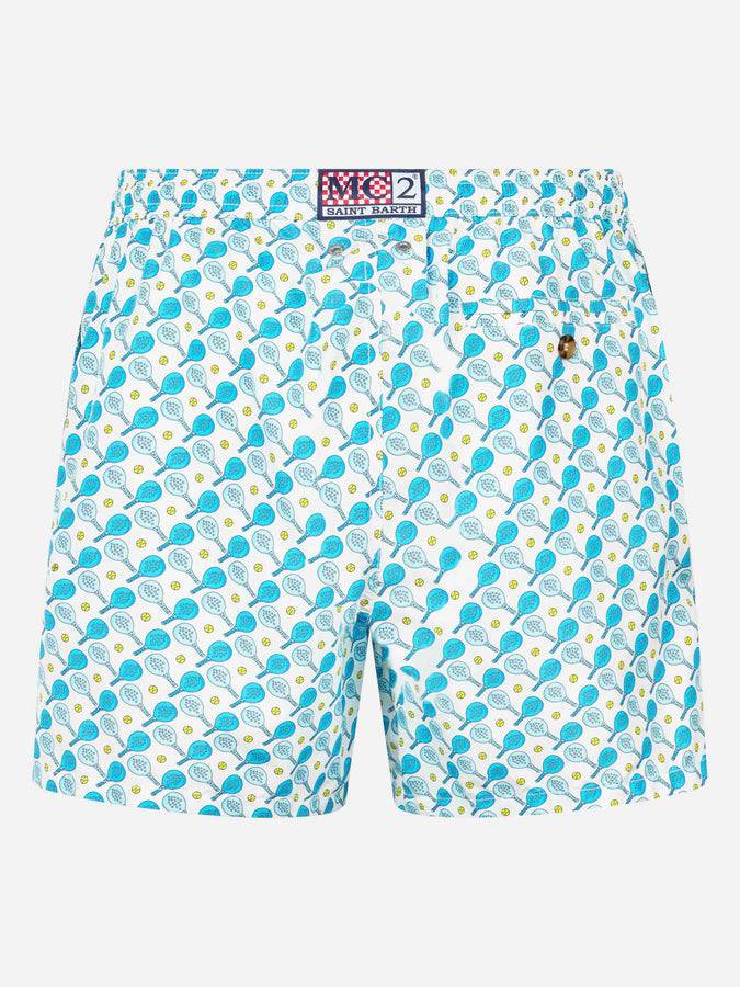 Mc2 Saint Barth Costume da bagno da uomo in tessuto leggero Lighting Micro Fantasy con stampa padel 50% di sconto con spedizione gratuita