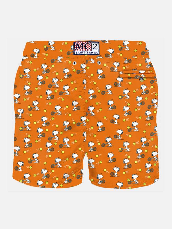 Mc2 Saint Barth Costume da bagno da uomo in tessuto leggero con stampa Tennis Snoopy | SNOOPY - EDIZIONE SPECIALE PEANUTS™ Officina