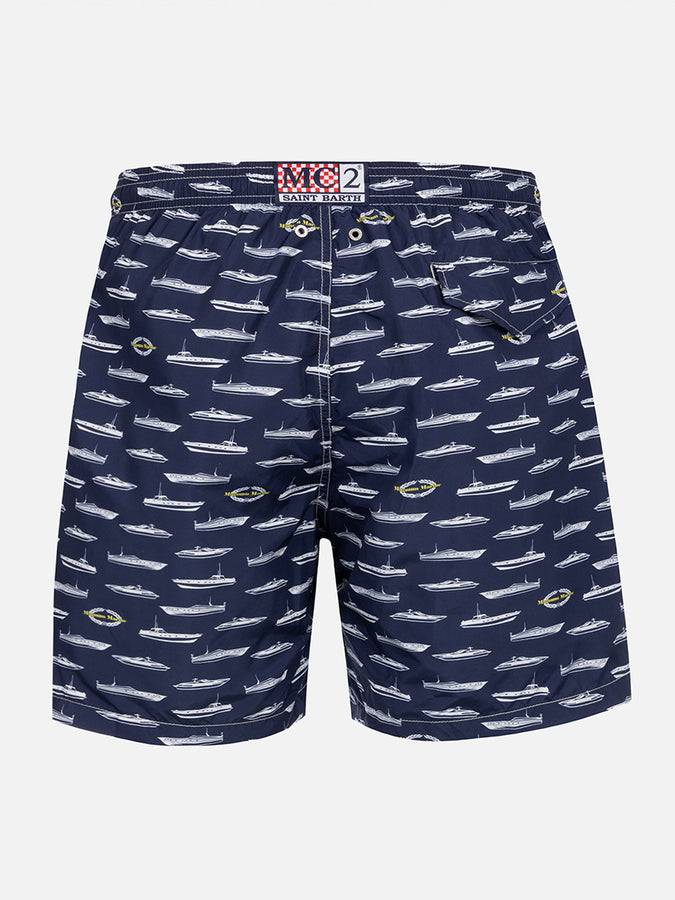 Mc2 Saint Barth Costume uomo in tessuto leggero Lighting con stampa Magnum Marine |MAGNUM MARINE SPECIAL EDITION Presa