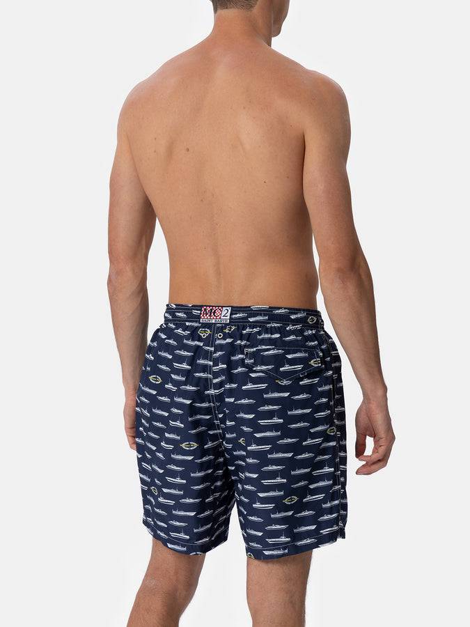 Mc2 Saint Barth Costume uomo in tessuto leggero Lighting con stampa Magnum Marine |MAGNUM MARINE SPECIAL EDITION Presa