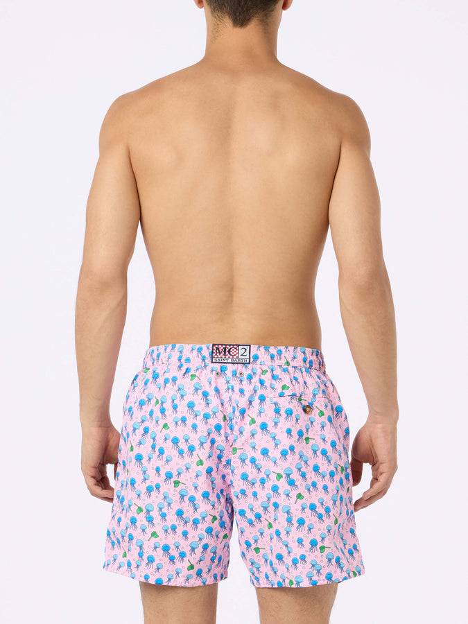 Mc2 Saint Barth Costume uomo in tessuto leggero Lighting Micro Fantasy con stampa meduse Saldi