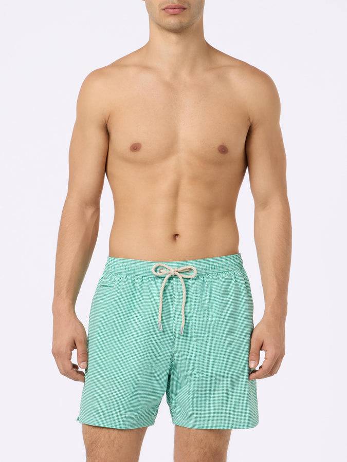 Mc2 Saint Barth Costume da bagno uomo Comfort Light con stampa vichy Vendita Economica