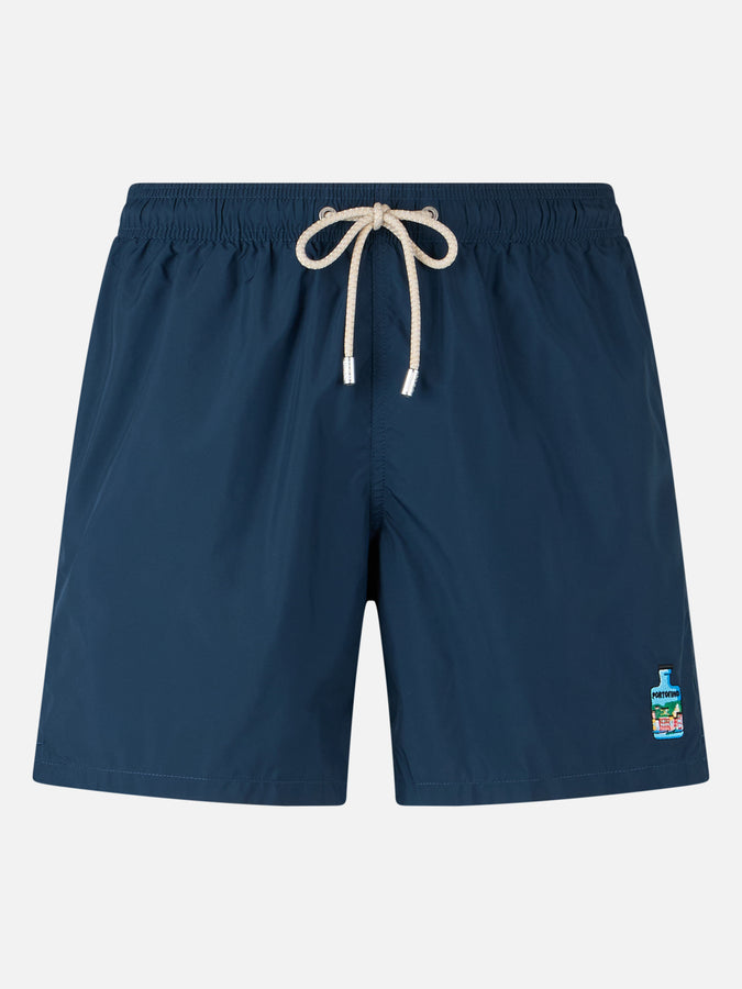 Mc2 Saint Barth Boxer mare uomo Gustavia lunghezza media con ricamo Portofino Gin | PORTOFINO GIN EDIZIONE SPECIALE Prezzo di fabbrica
