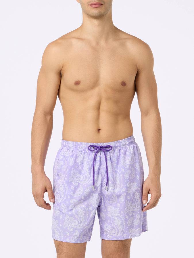 Mc2 Saint Barth Costume uomo in tessuto leggero Lighting con stampa paisley Shopping online