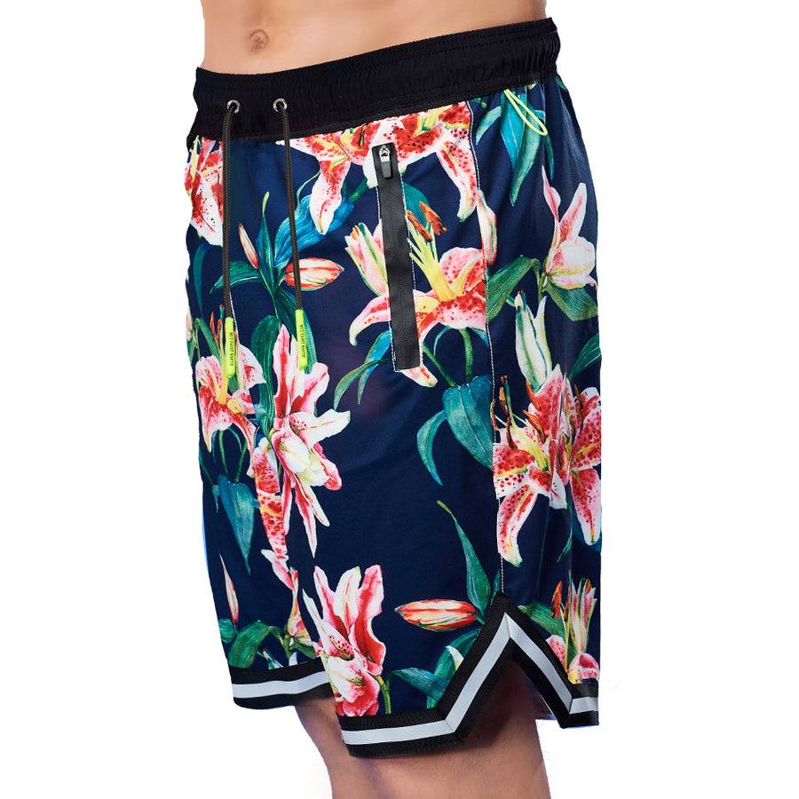 Mc2 Saint Barth Pantaloncini da bagno con stampa tropicale stile surf Liquidazione