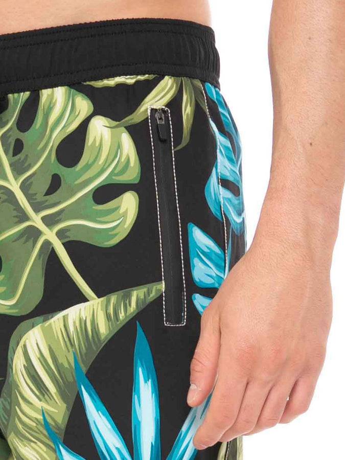 Mc2 Saint Barth Pantaloncini da bagno con stampa tropicale stile surf Comprane uno, ottenene uno gratis