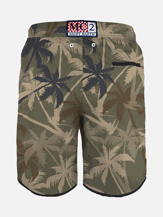Mc2 Saint Barth Pantaloncini da surf con stampa palme Offerte giornaliere