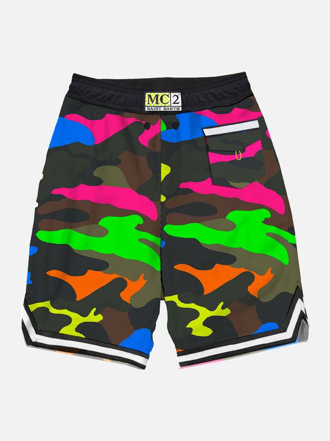 Mc2 Saint Barth Costume da bagno mimetico fluo multicolor stile surf Prezzo basso