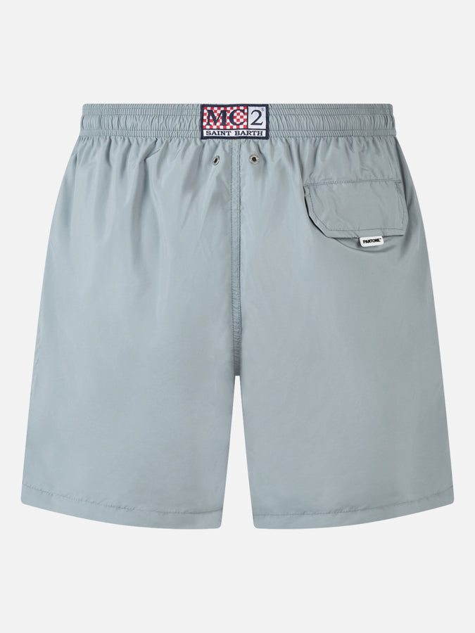 Mc2 Saint Barth Man lightweight fabric grey swim-shorts Lighting Pantone | PANTONE SPECIAL EDITION Ritorno libero
