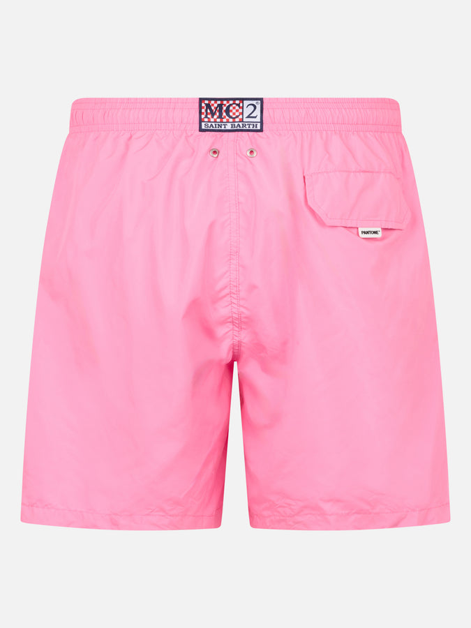 Mc2 Saint Barth Costume uomo tessuto leggero rosa Lighting Pantone | EDIZIONE SPECIALE PANTONE Rilascio limitato