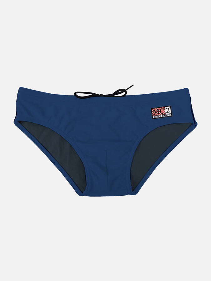 Mc2 Saint Barth Slip da bagno da uomo Blu Navy Trasporto libero internazionale