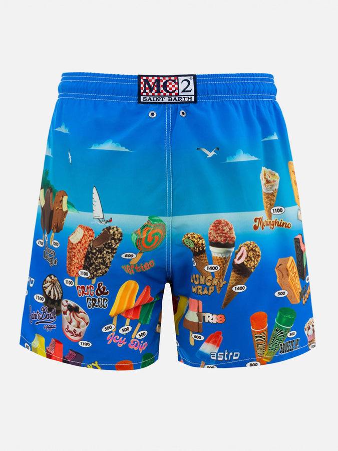 Mc2 Saint Barth Costume corto da uomo Gustavia lunghezza media con stampa piazzata gelati Fino Al -60%