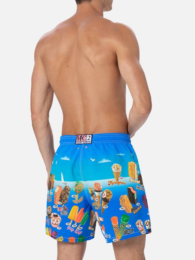 Mc2 Saint Barth Costume corto da uomo Gustavia lunghezza media con stampa piazzata gelati Fino Al -60%