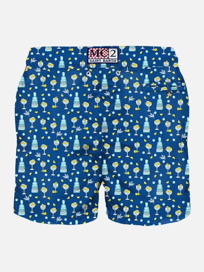 Mc2 Saint Barth Costume da bagno da uomo in tessuto leggero con stampa gin Mare | GIN MARE EDIZIONE SPECIALE Offerta