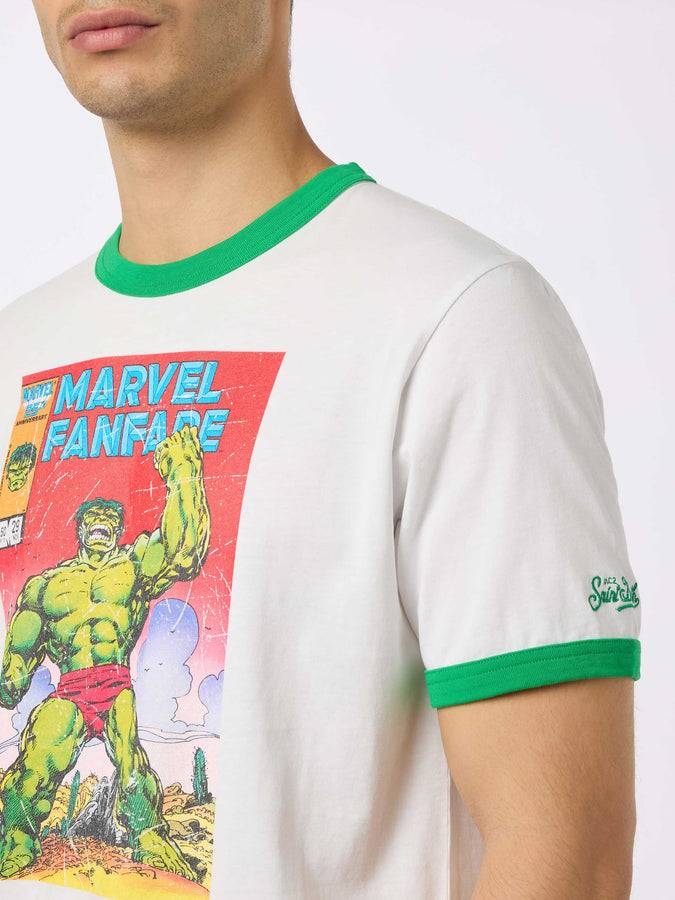 Mc2 Saint Barth Man cotton t-shirt with Hulk print | MARVEL SPECIAL EDITION Cyber Monday