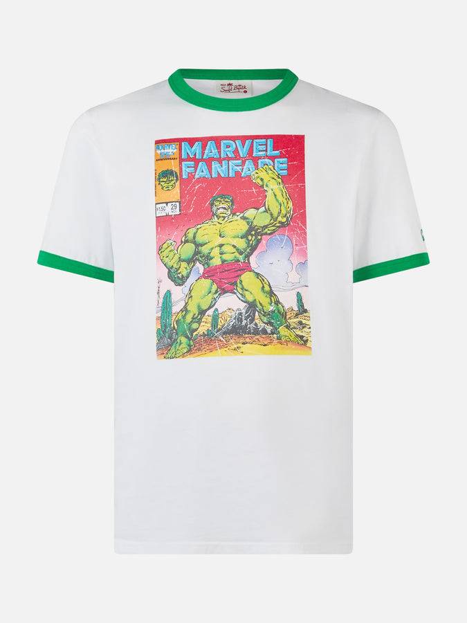 Mc2 Saint Barth Man cotton t-shirt with Hulk print | MARVEL SPECIAL EDITION Cyber Monday