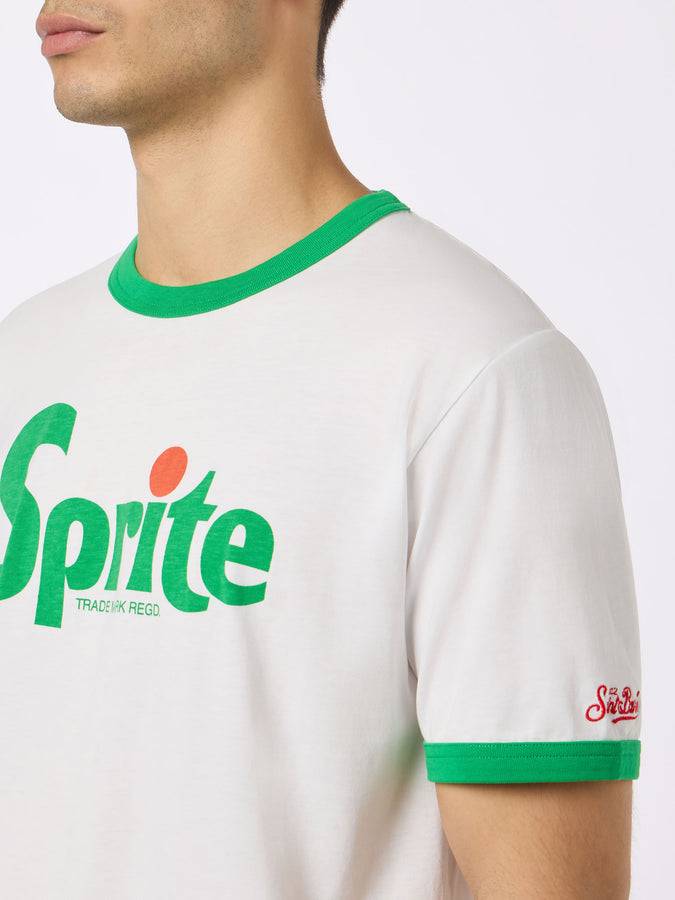Mc2 Saint Barth Man cotton t-shirt with Sprite print | COCA-COLA® SPECIAL EDITION Offerta Pasqua