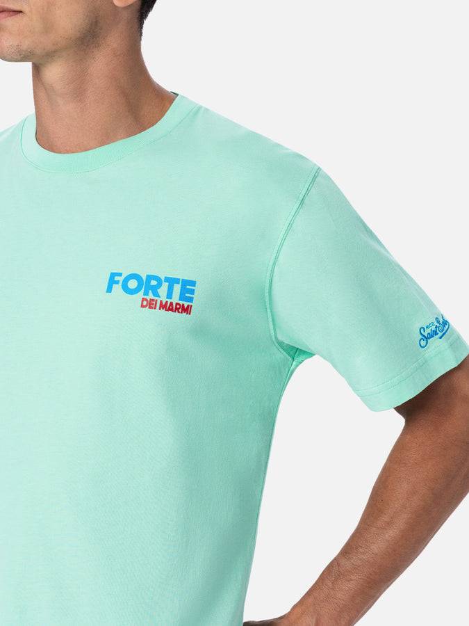 Mc2 Saint Barth T-shirt uomo in cotone con stampa piazzata cartolina Forte dei Marmi Offerta Giorno del Papà