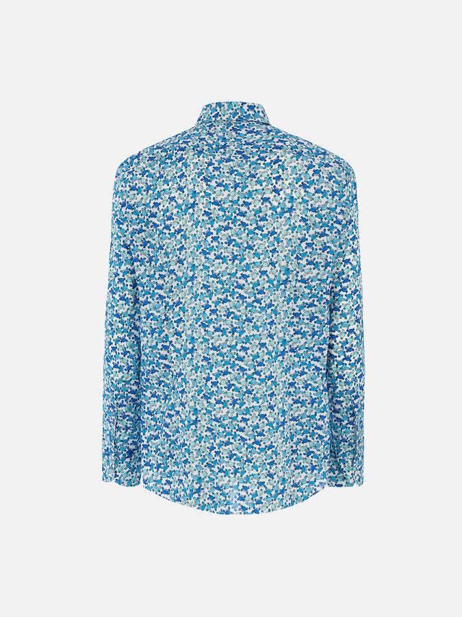 Mc2 Saint Barth Man muslin cotton shirt Sikelia with crab print Offerta temporanea
