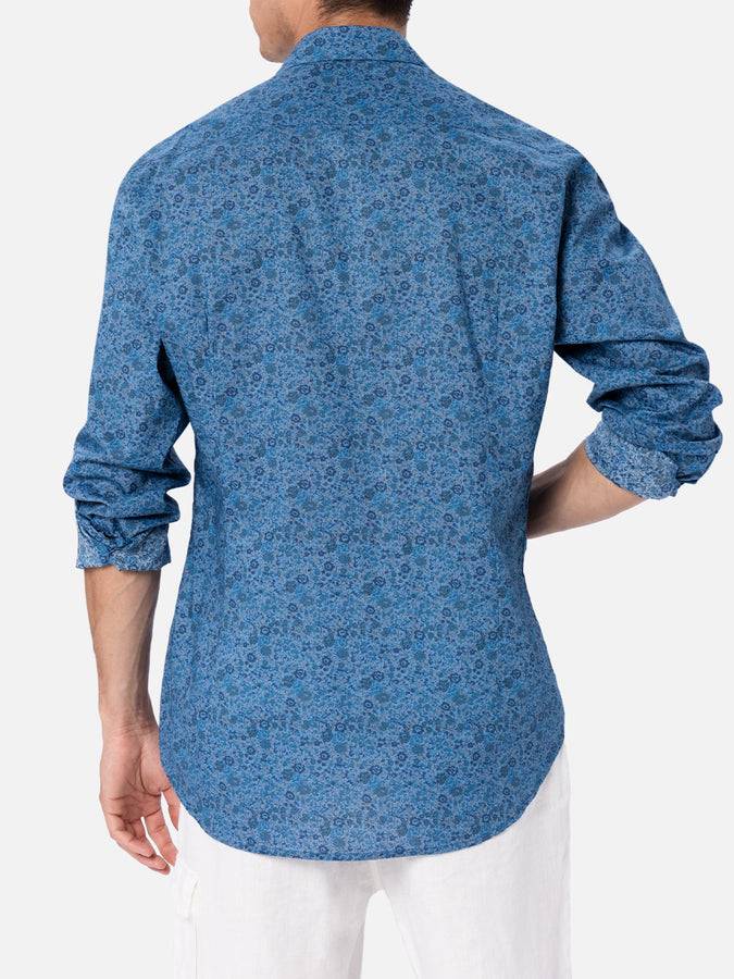 Mc2 Saint Barth Camicia uomo Emma & Georgina in mussola di cotone Sikelia | REALIZZATO CON TESSUTO LIBERTY Offerte giornaliere