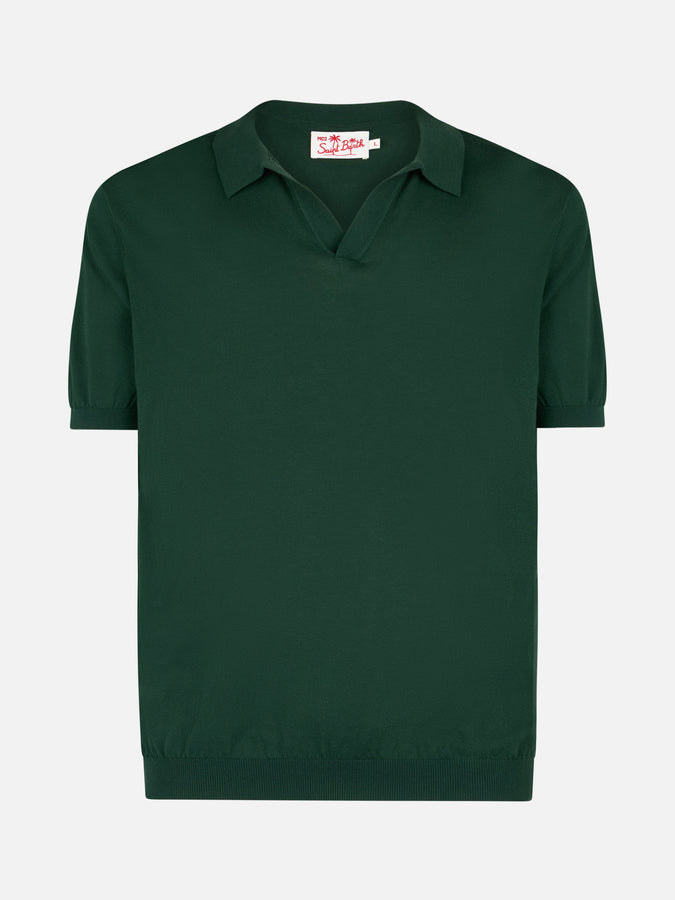 Mc2 Saint Barth Polo da uomo in maglia verde inglese Sloan Promozione temporanea