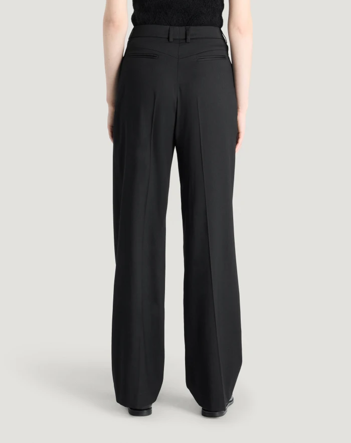 Pantaloni Torino Pantaloni Vivian in twill di lana fluida Sconto di tempo limitato