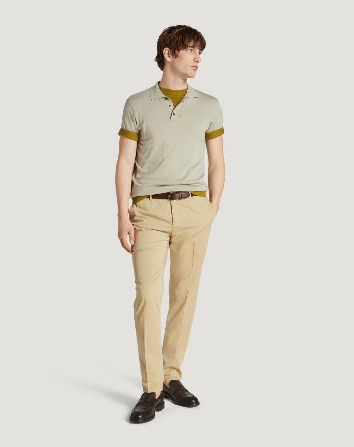 Pantaloni Torino Pantaloni Slim in silkochino Hotsell