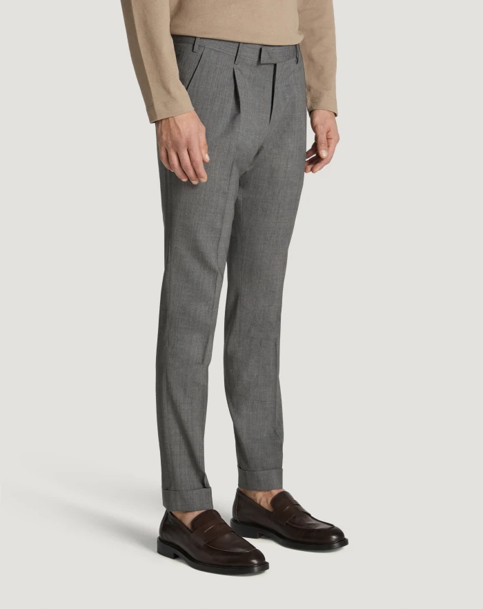 Pantaloni Torino Pantaloni Master in lana four season Promozione