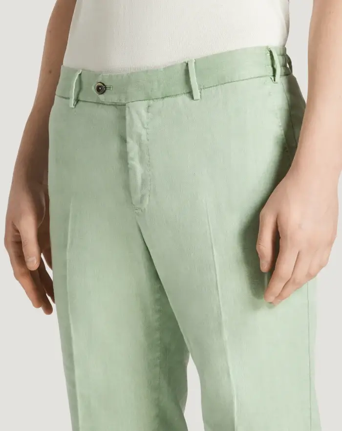 Pantaloni Torino Pantaloni Slim in lino stretch délavé Negozi Online