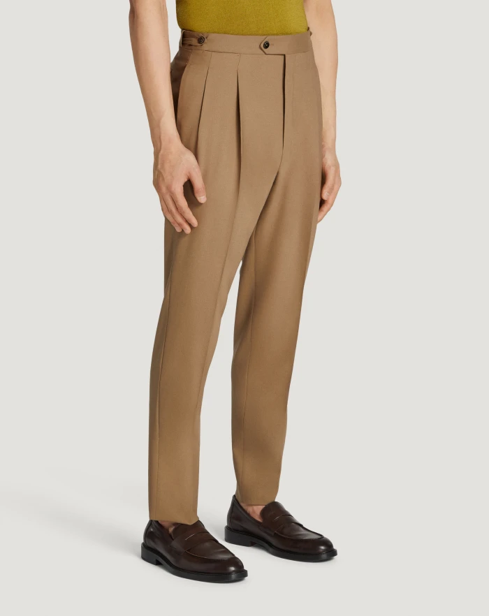 Pantaloni Torino Pantaloni Gentleman in lana tropical Economico