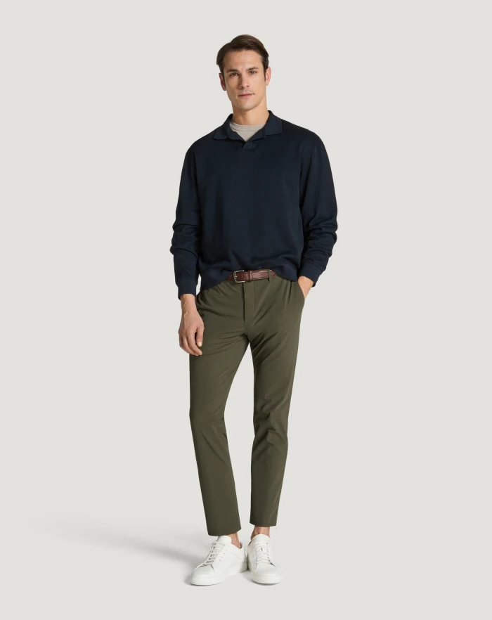 Pantaloni Torino Pantaloni Slim in tessuto organico stretch Saldi