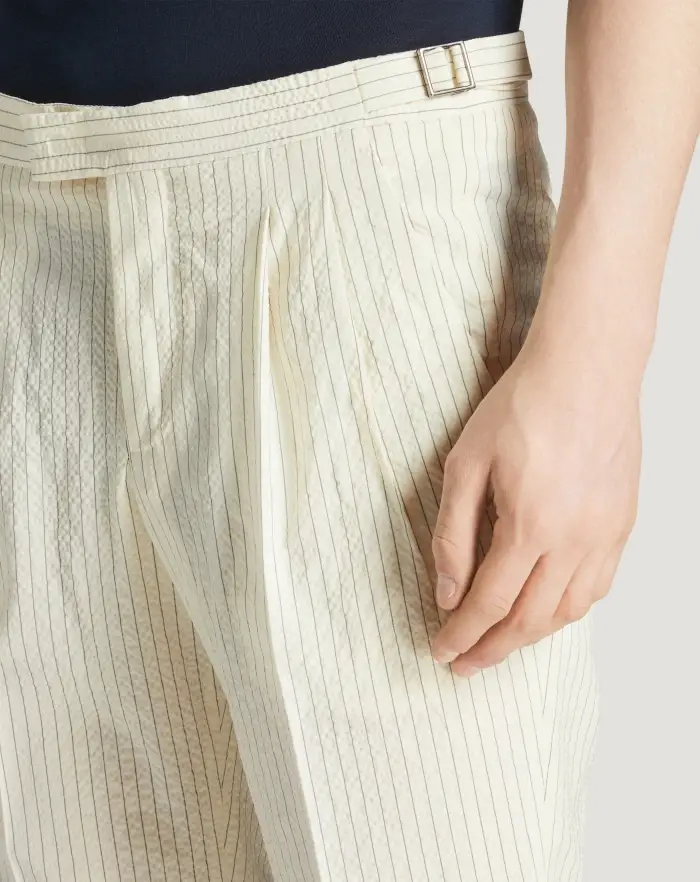 Pantaloni Torino Pantaloni Master in lana seersucker Vendita Economica