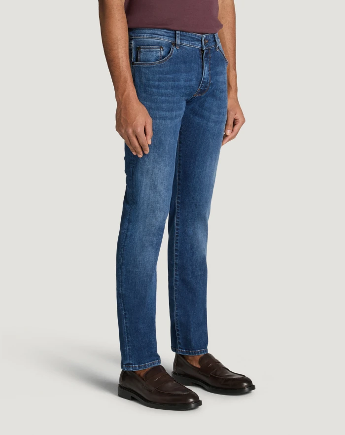 Pantaloni Torino Jeans Swing in denim stretch indigo 2025