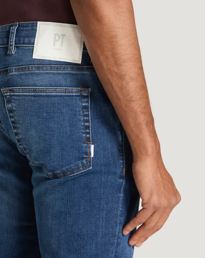 Pantaloni Torino Jeans Swing in denim stretch indigo 2025