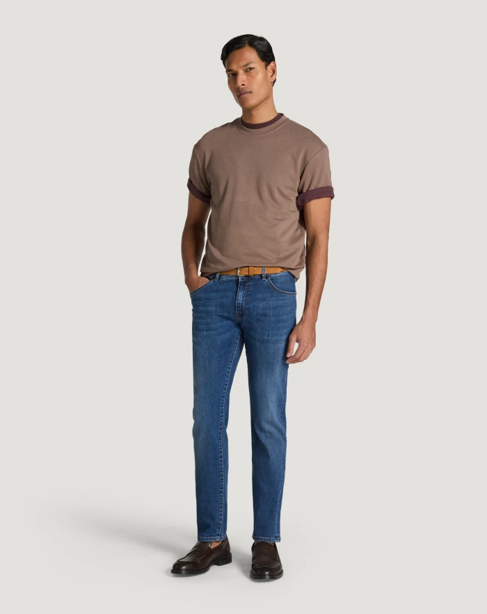 Pantaloni Torino Jeans Swing in denim stretch indigo 2025