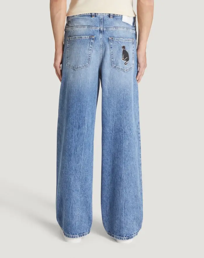 Pantaloni Torino Jeans Skater in denim vintage Spedizione Gratuita