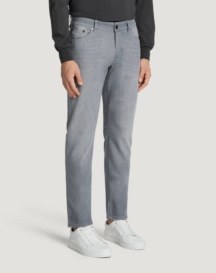 Pantaloni Torino Jeans Swing in light grey denim Soddisfazione Garantita