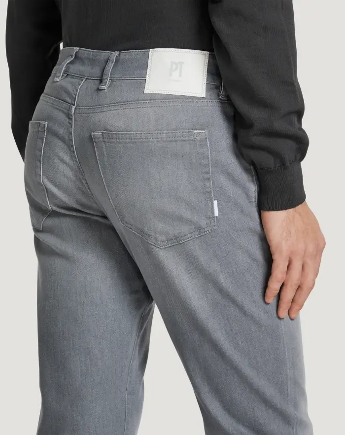 Pantaloni Torino Jeans Swing in light grey denim Soddisfazione Garantita
