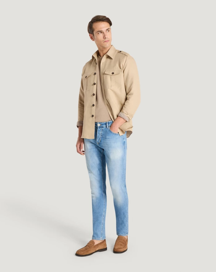Pantaloni Torino Jeans Reggae in denim soft touch Acquista Ora