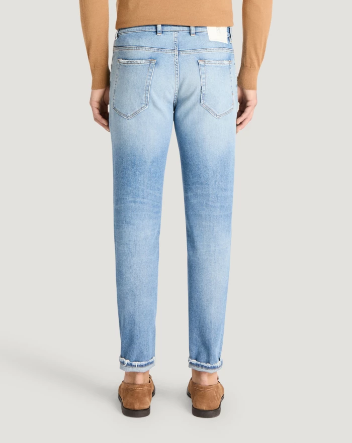 Pantaloni Torino Jeans Reggae in denim stretch indigo Shopping Online