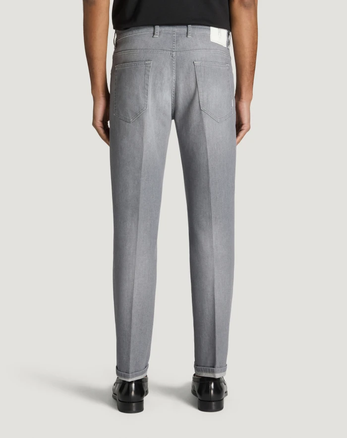 Pantaloni Torino Jeans Reggae in light grey denim Prezzo Ridotto