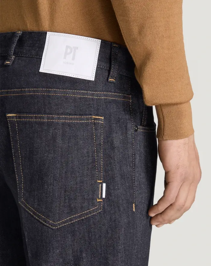 Pantaloni Torino Jeans Reggae in stretch indigo batavia Presa